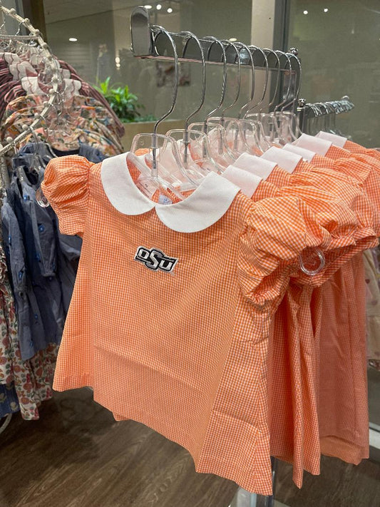 Vive La Fete OSU Orange | Embroidered A-Line Dress