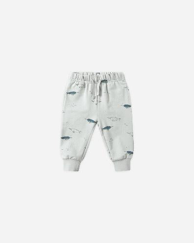 Quincy Mae Blue Narwhals | Relaxed Fleece Sweatshirt + Sweatpant Set