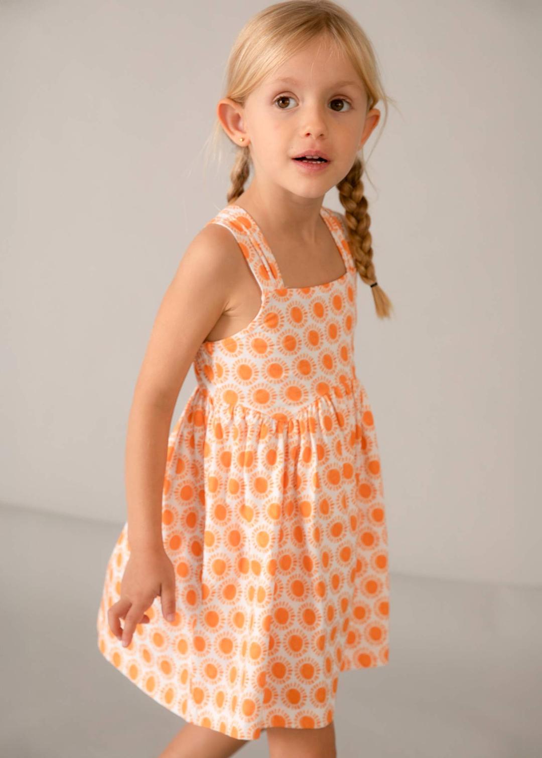 Mayoral Pumpkin | Printed Dress