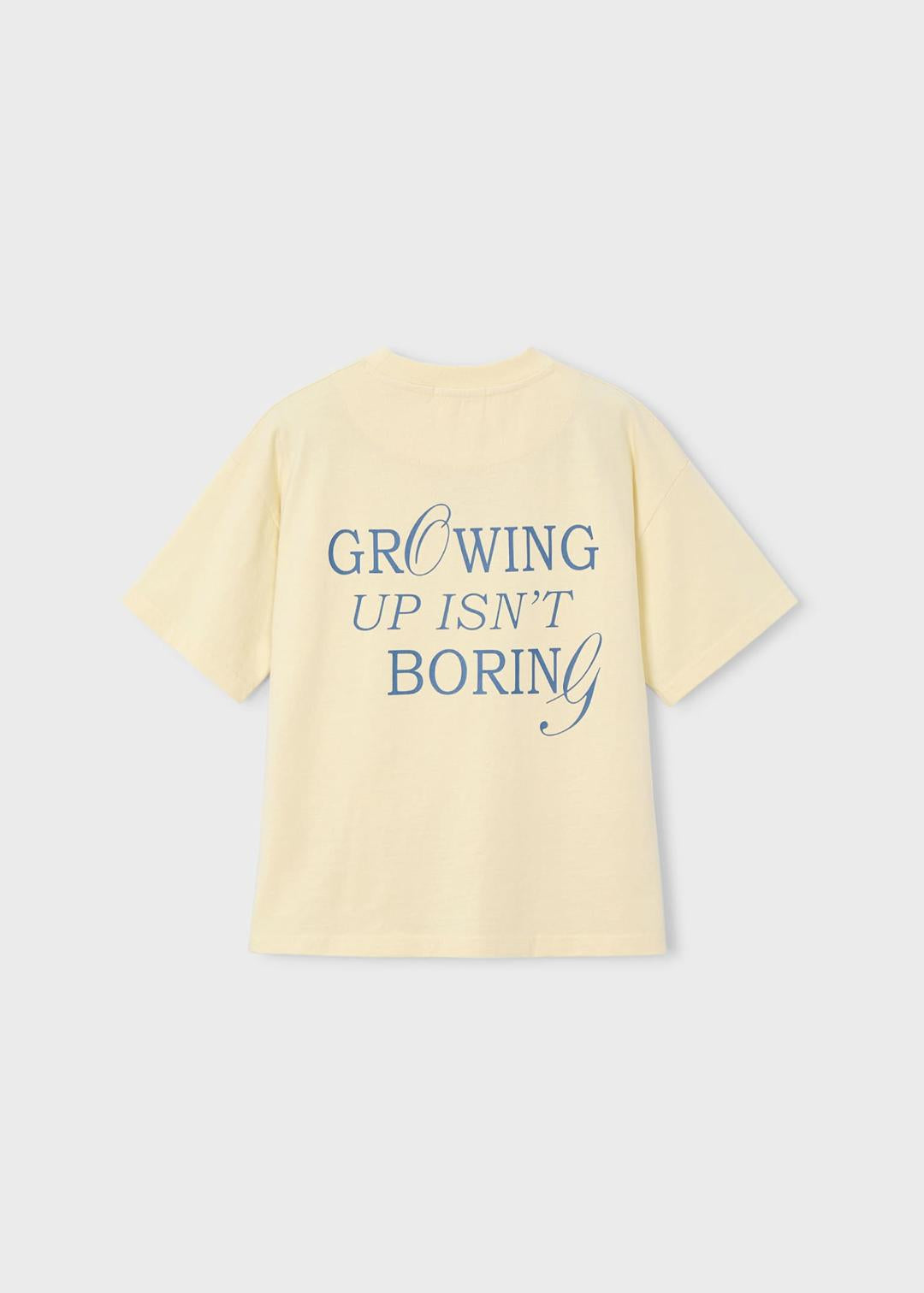 Mayoral Butter | Growing Up Graphic Short Sleeve T-Shirt