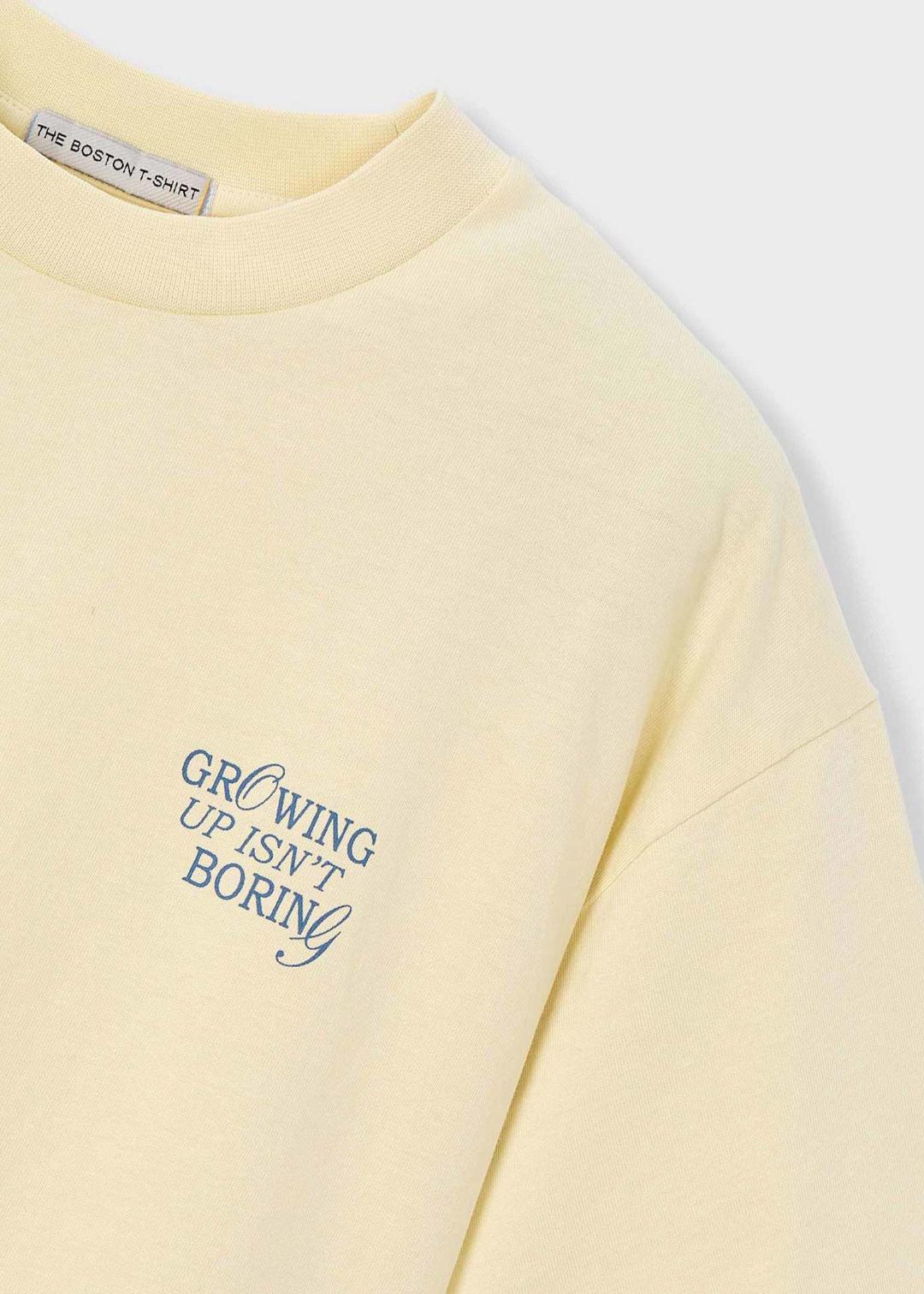 Mayoral Butter | Growing Up Graphic Short Sleeve T-Shirt