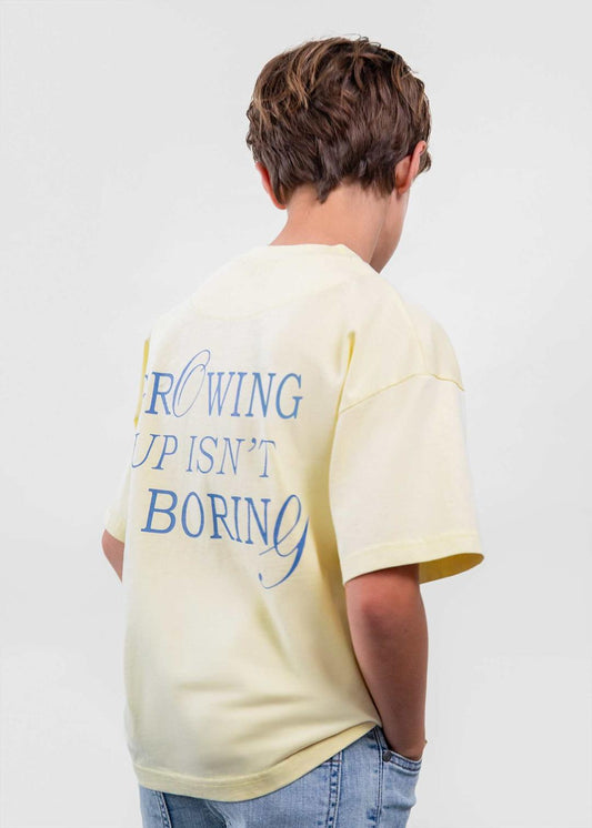 Mayoral Butter | Growing Up Graphic Short Sleeve T-Shirt