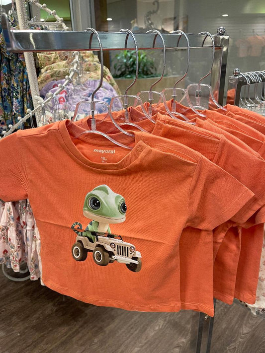 Mayoral Clay | Animal Zoo Graphic Short Sleeve T-Shirt