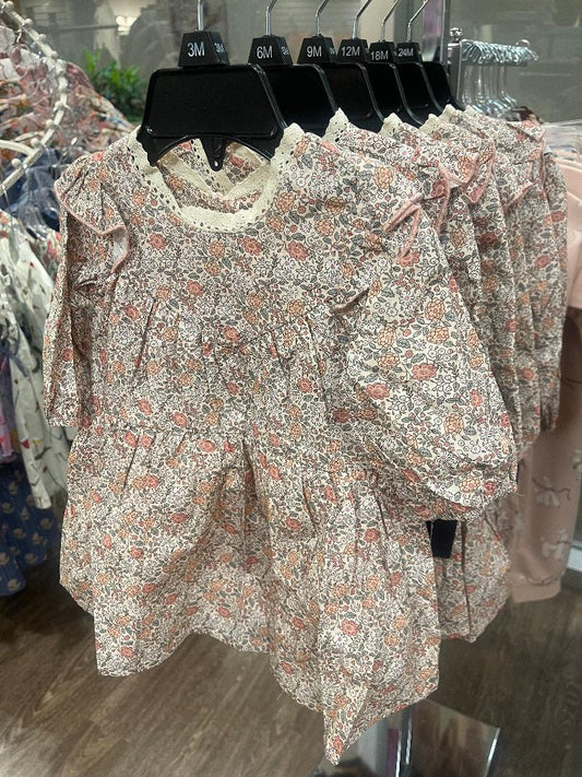 Mabel + Honey Pink | Emmaline Romper with Skirt