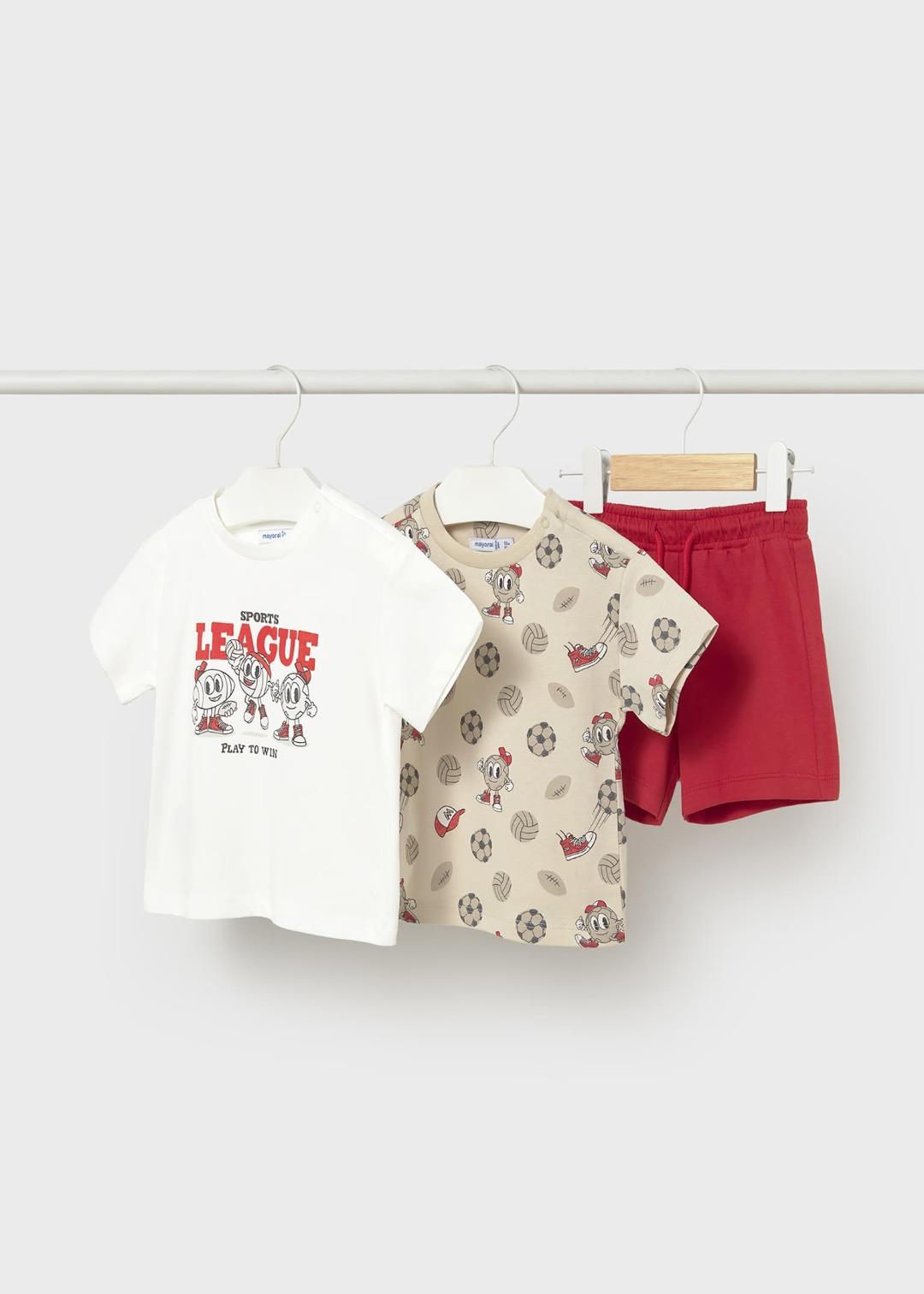 Mayoral Tomato | Soccer Sports League Knit 3-Piece Set