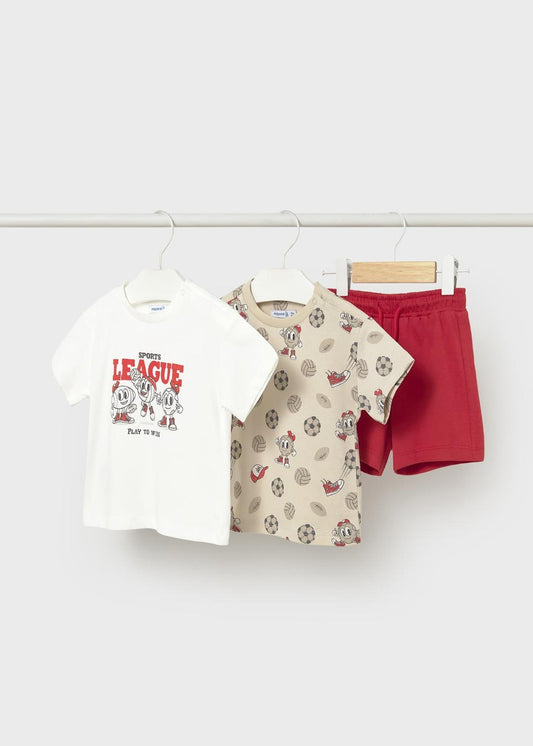 Mayoral Tomato | Soccer Sports League Knit 3-Piece Set