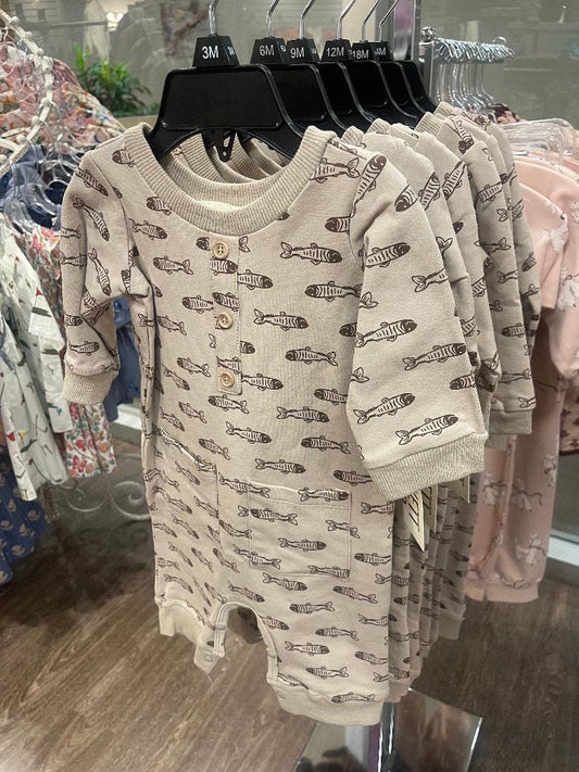 Beckett + Bear Brown | Isaiah Romper