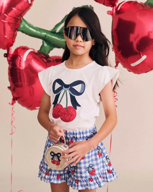 Huxbaby Cherry | Gingham Skort