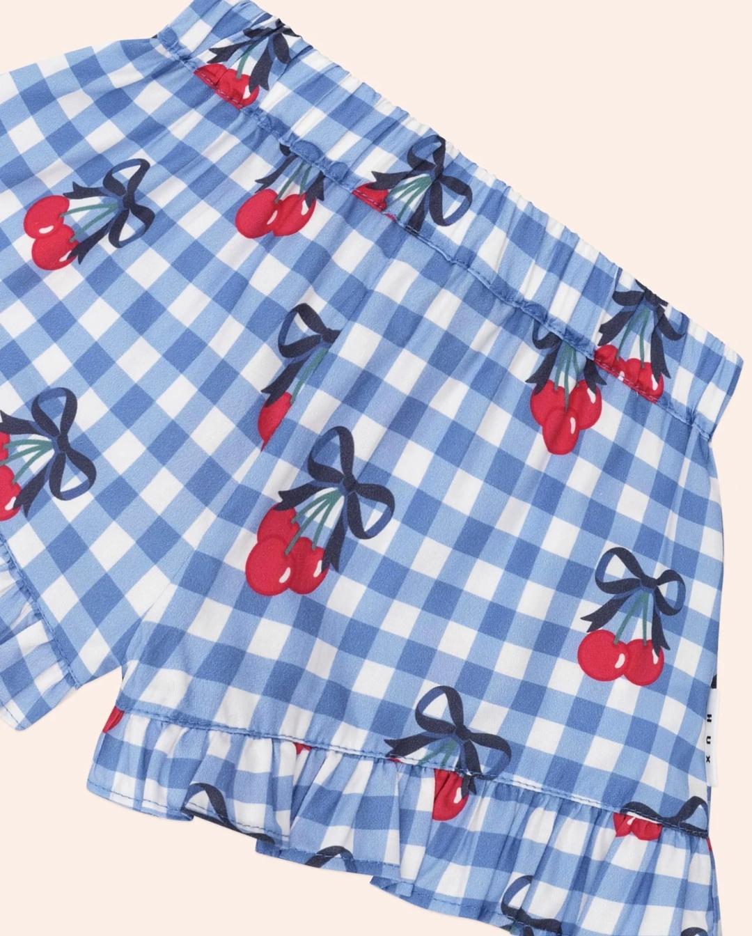 Huxbaby Cherry | Gingham Skort