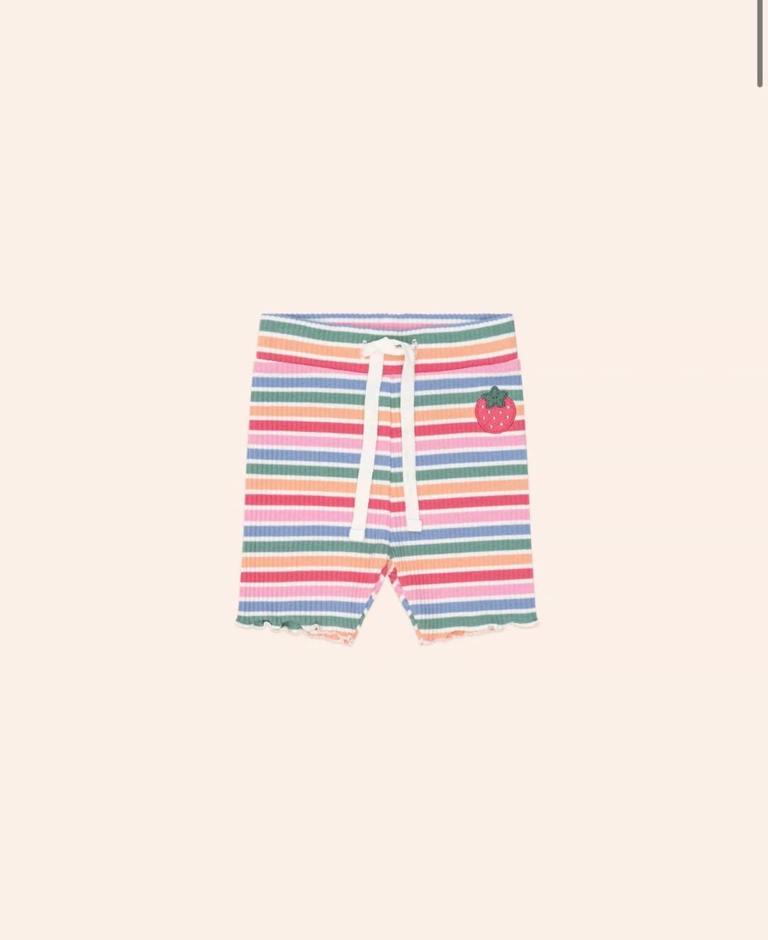 Huxbaby Tutti Frutti | Stripe Bike Short