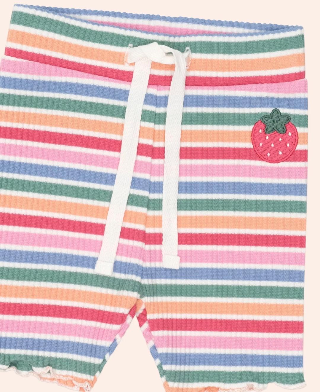 Huxbaby Tutti Frutti | Stripe Bike Short