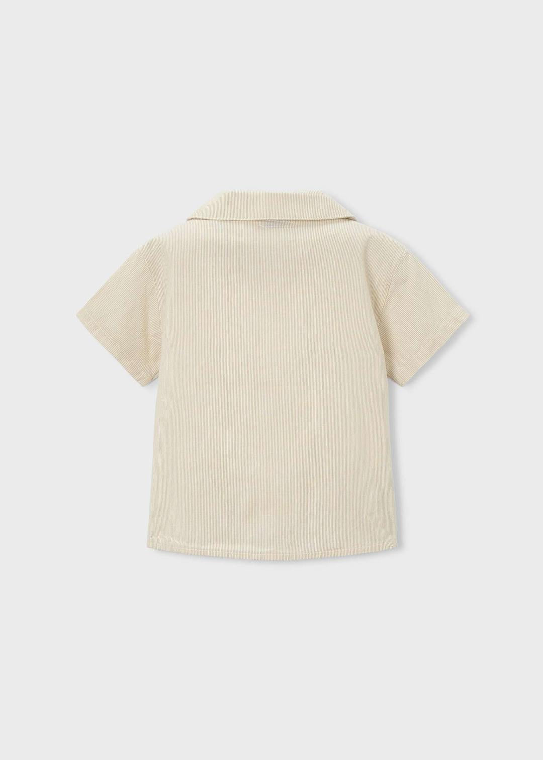 Mayoral Linen | Embroidered Short Sleeve Shirt