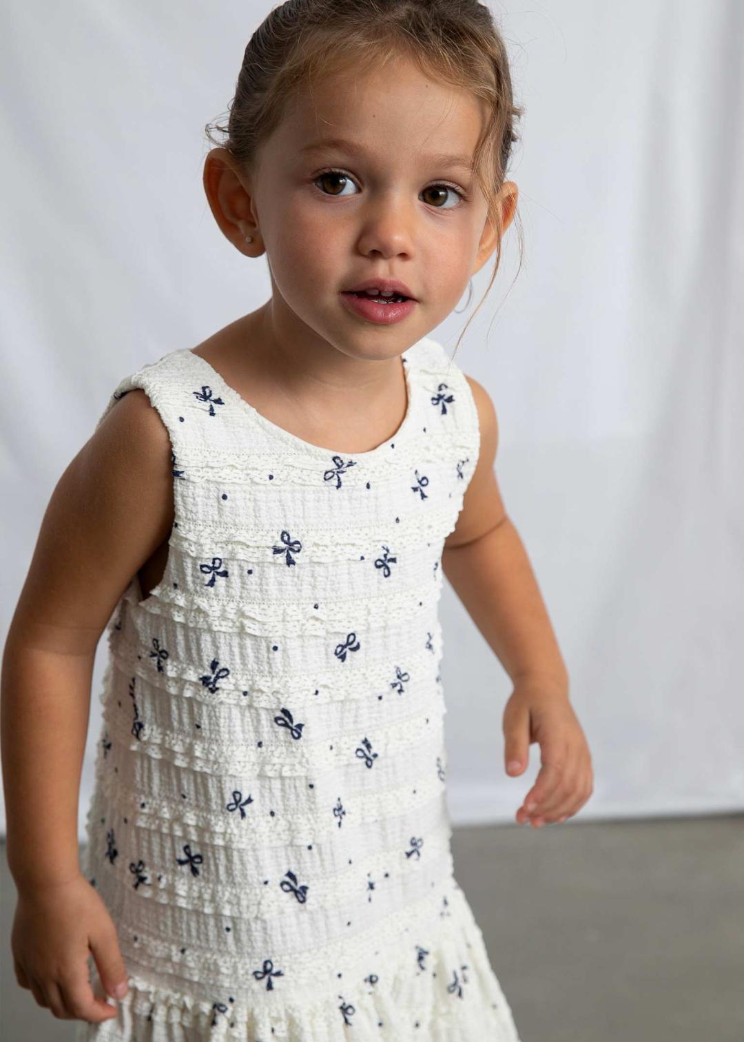 Mayoral Natural | Knitted Print Dress