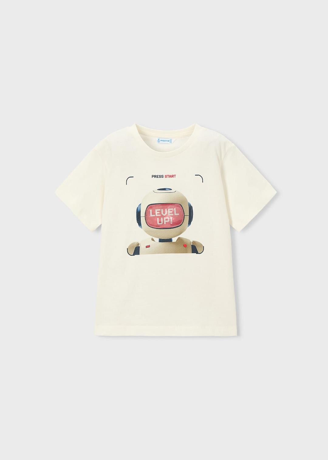 Mayoral Cream | Interactive Graphic Short Sleeve T-Shirt