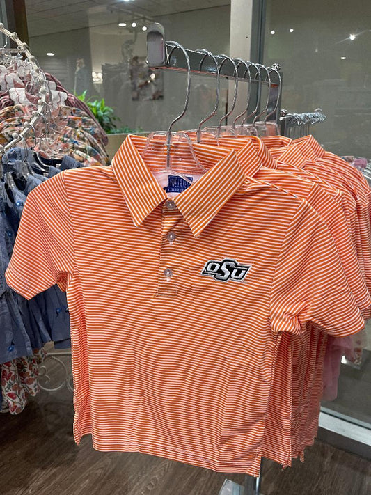 Vive La Fete OSU | Embroidered Stripe Polo