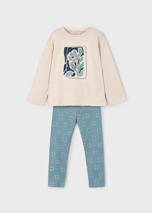 Mayoral Salvia | Shirt and Leggings Set