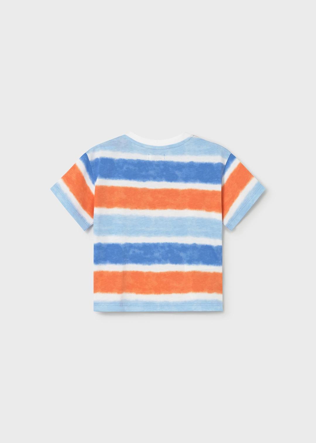 Mayoral Atoll Blue & Orange | Printed Short Sleeve T-Shirt