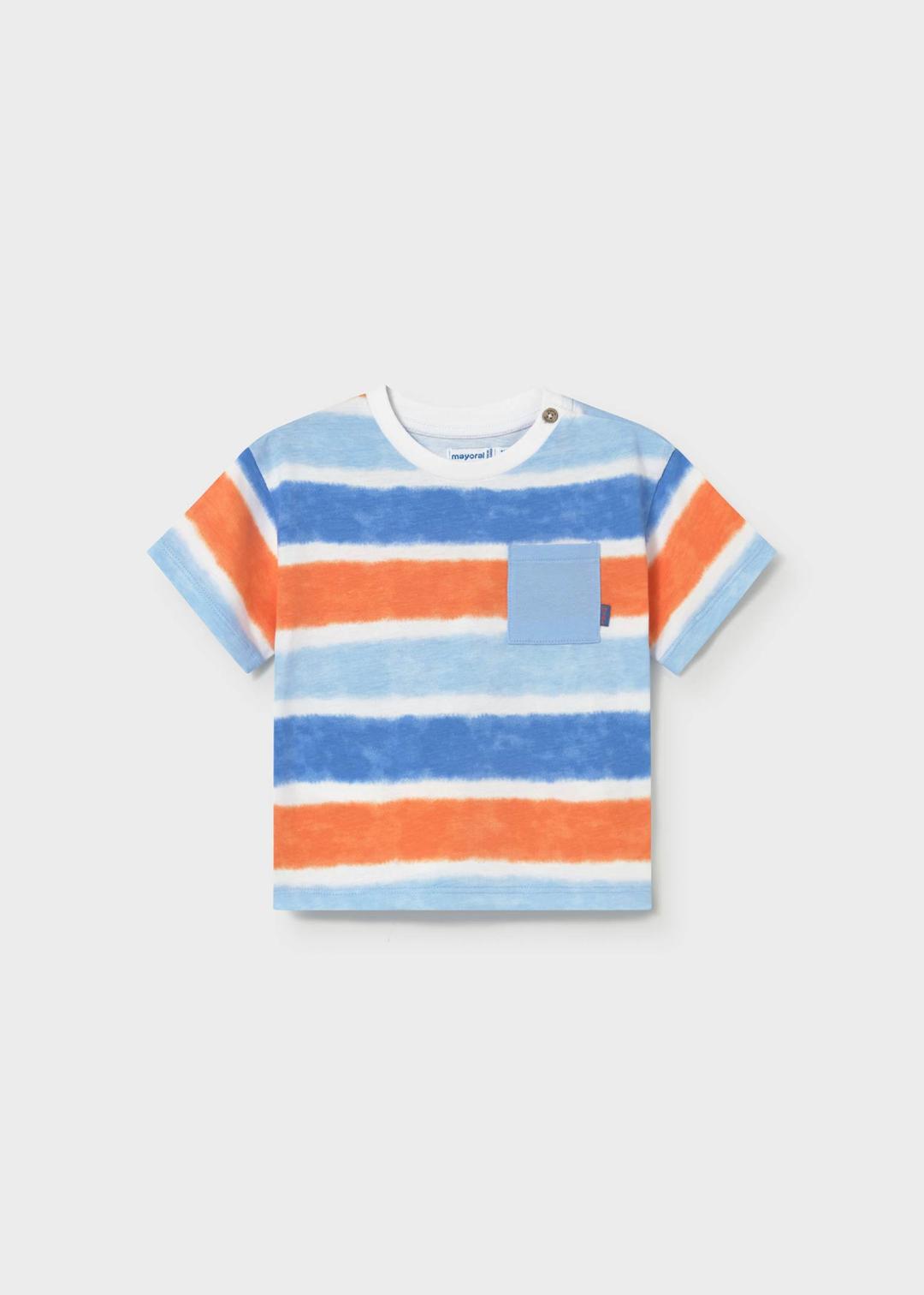 Mayoral Atoll Blue & Orange | Printed Short Sleeve T-Shirt
