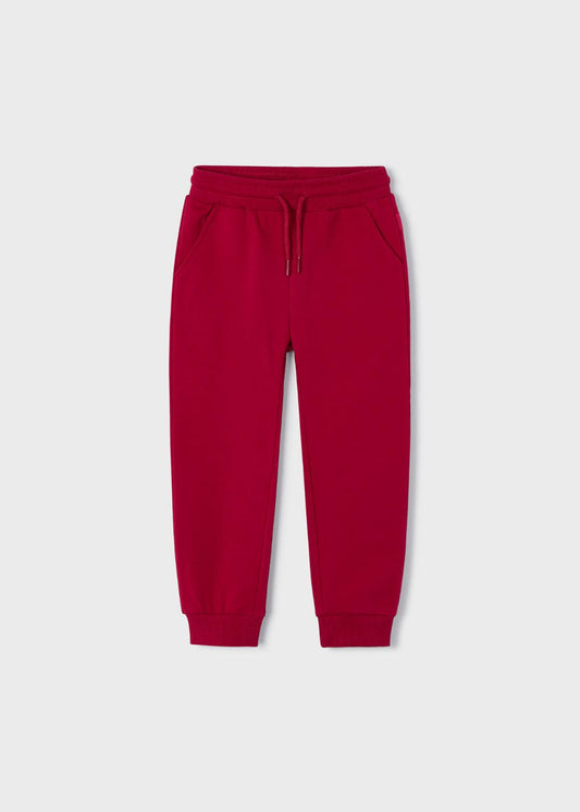 Mayoral Rojo | Basic Cuffed Fleece Trousers