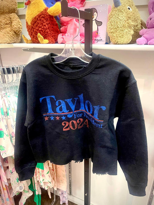 Prince Peter Black | Taylor For President Long Sleeve Pullover