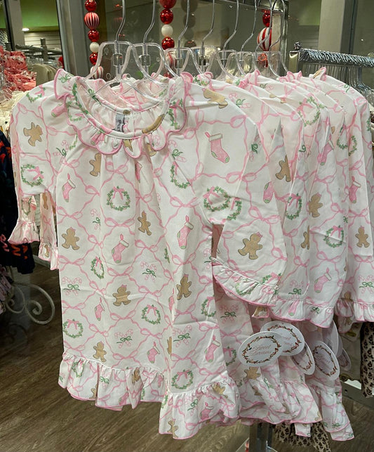 Sweet Dreams Christmas Bows | Trellis Ruffled Gown