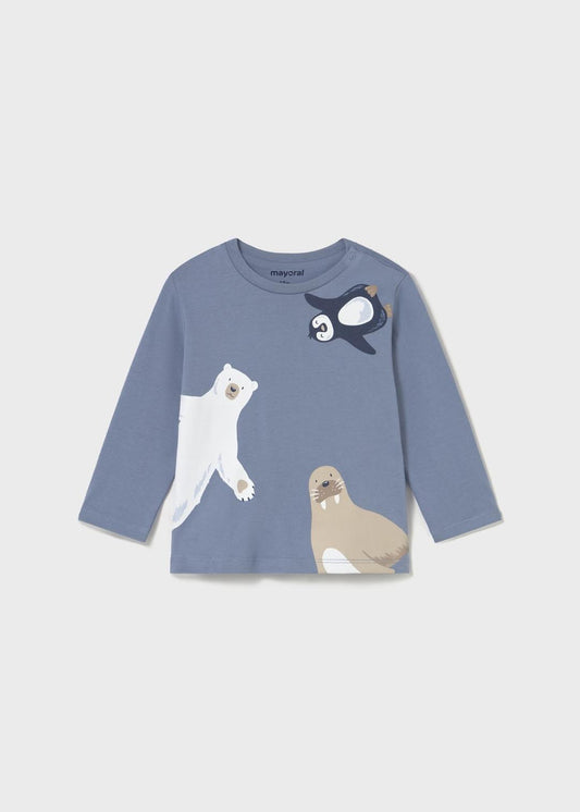 Mayoral Iceberg | Long Sleeve Winter Print Shirt