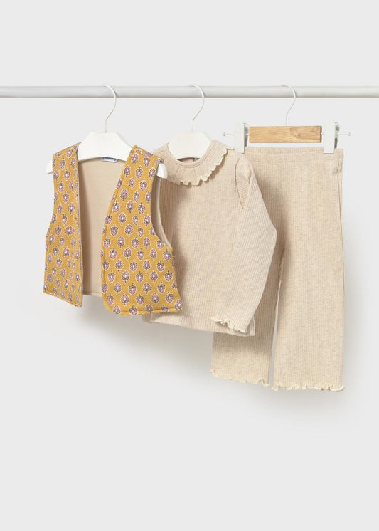 Mayoral Arena Vig | Sand Heather Pant and Vest Set