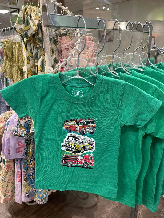 Wes & Willy Clover | Firetrucks Short Sleeve Tee