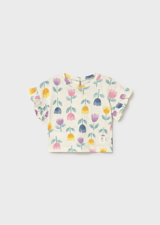 Mayoral Lilac | Printed Short Sleeve T-Shirt