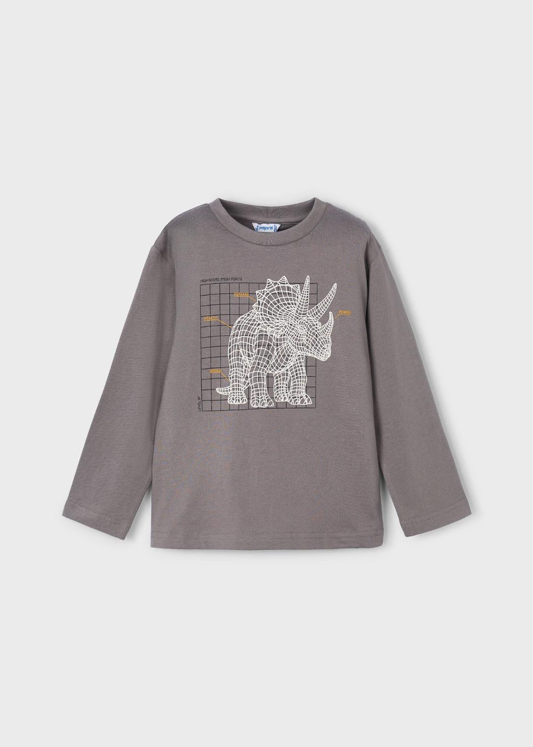 Mayoral Gris | Long Sleeve Glow In The Dark T-Shirt