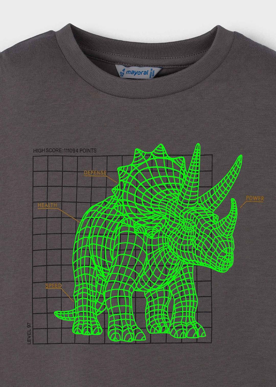 Mayoral Gris | Long Sleeve Glow In The Dark T-Shirt
