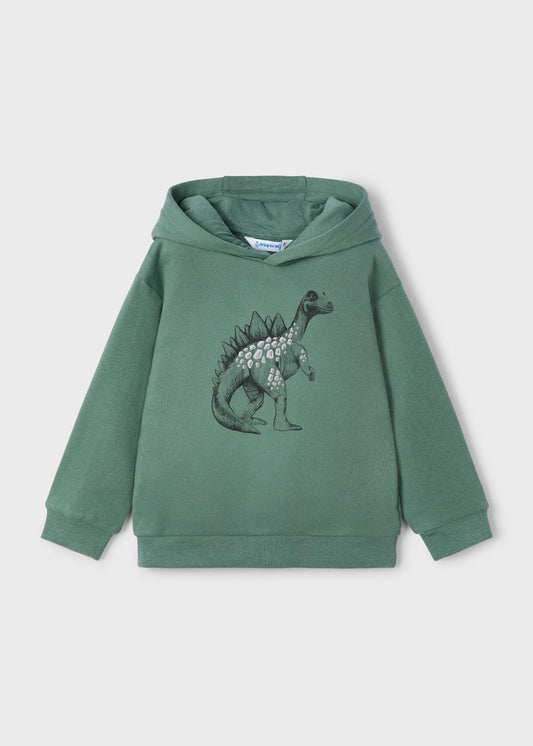 Mayoral Abeto Spruce | Embossed Print Pullover Sweatshirt