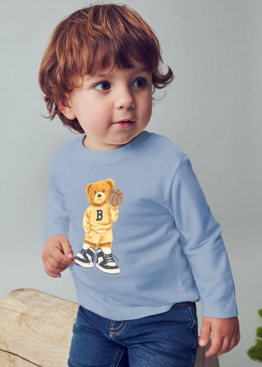 Mayoral Iceberg | Long Sleeve Bear Shirt