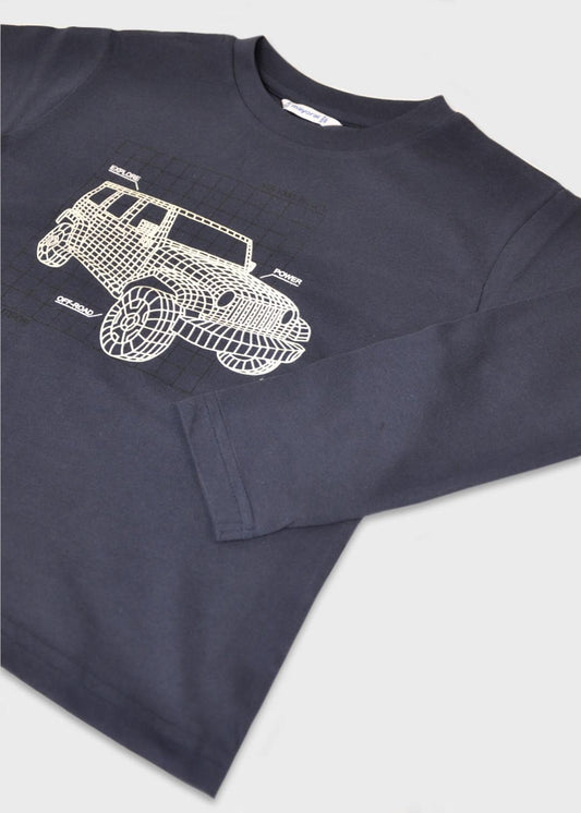 Mayoral Azul | Glow in The Dark Long Sleeve T-Shirt