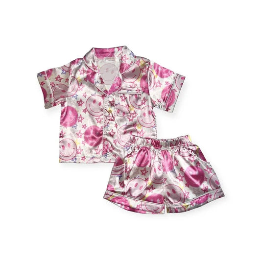 Tweenstyle Happy Stars | Satin Short Sleeve Lounge Set