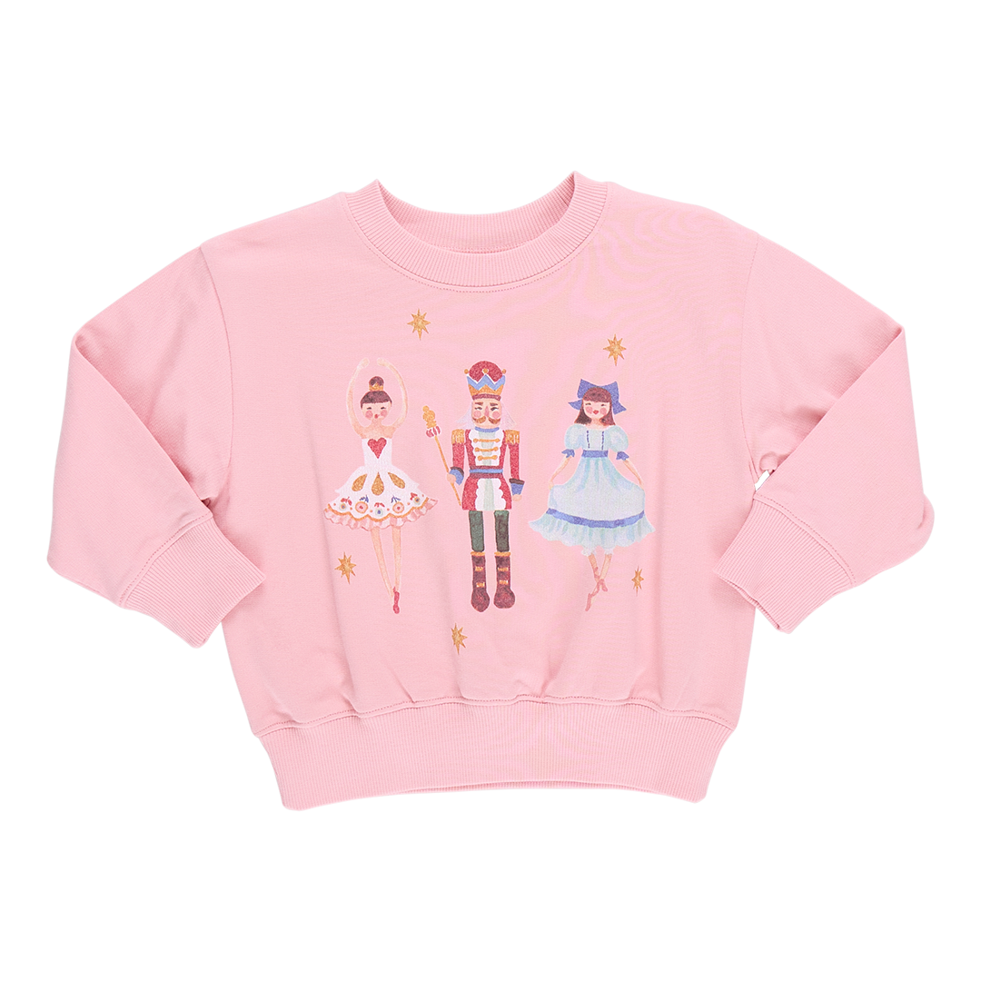 Pink Chicken Nutcracker | Girls Organic Pullover