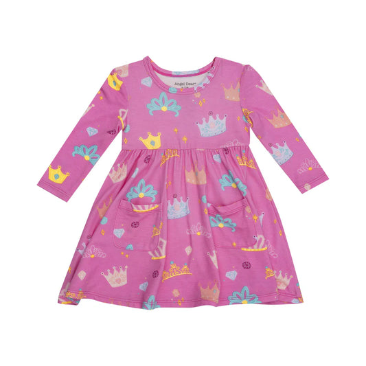 Angel Dear Princess Crowns | Twirly Long Sleeve Dress