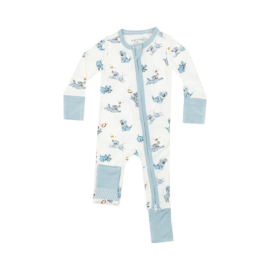 Angel Dear Blue Playful Puppies | 2 Way Zipper Romper