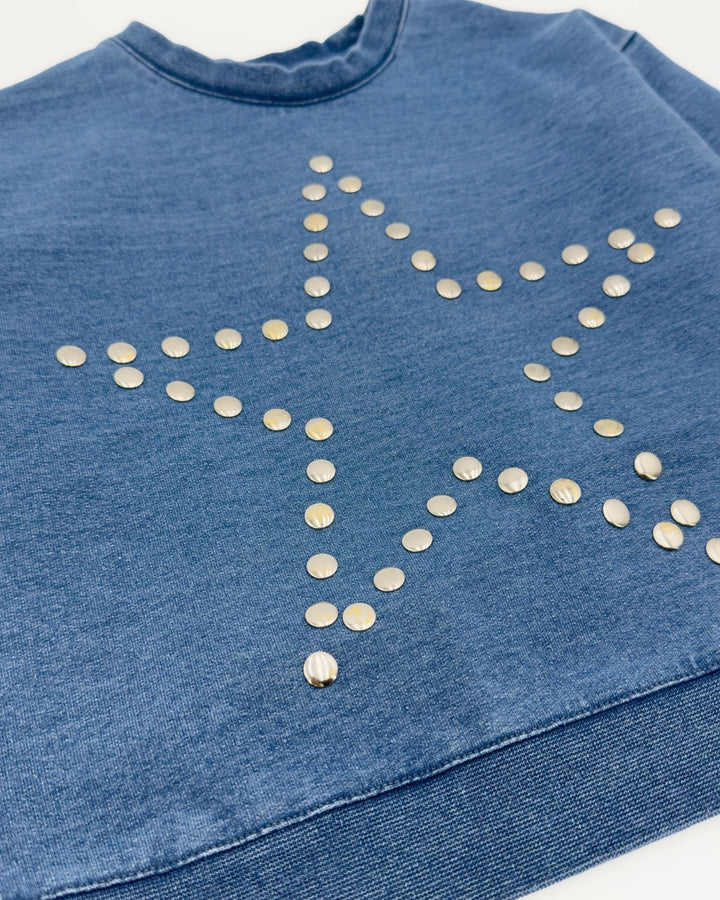 Feather 4 Arrow Blue Jean | Playtime Knit Denim Set