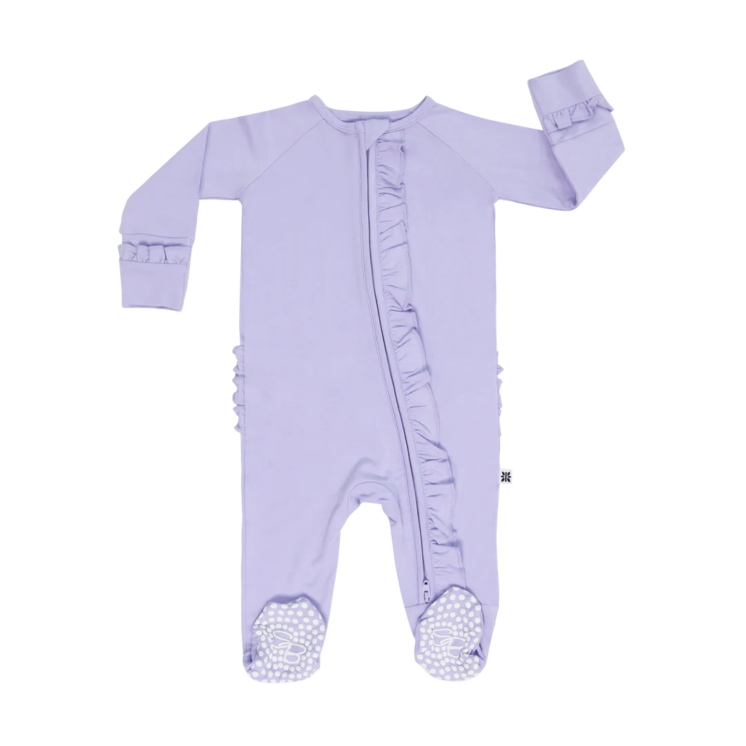 Sweet Bamboo Violets Are Violet | Ruffle Footie