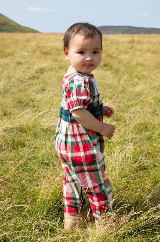 Pink Chicken Holiday Tartan | Ruby Jumper