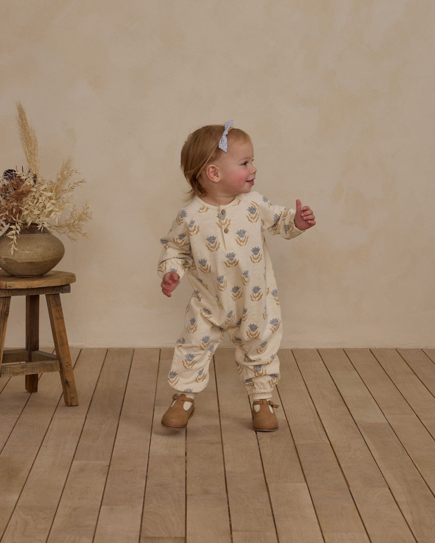 Rylee + Cru Flora | Henley Jumpsuit