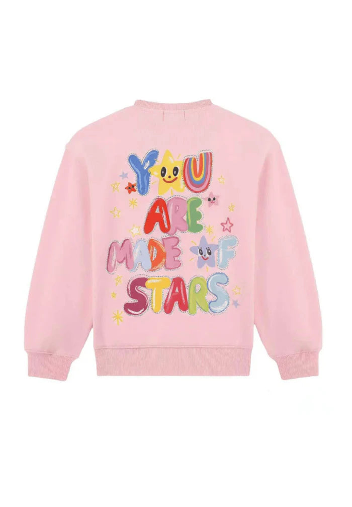 Lola + The Boys Pink | You Are Made of Stars Sweatshirt