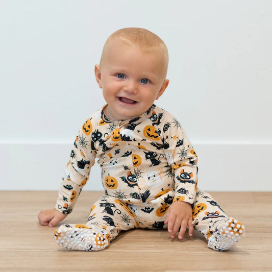 Sweet Bamboo Halloween | Zipper Footie